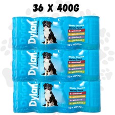36 x Dylan Working Dog Wet Food Variety Pack 400g | Beef, Chicken, Lamb, Rabbit 3.77 per kilo