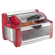 Commercial-Style Electric Shawarma Machine with Integrated Timer Control