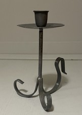 Wrought Iron Hand Forged Candlestick Candle Holder Arts & Crafts Style