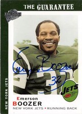 Emerson Boozer autographed Football Card 2005 Topps All Time Fan Favorites #24