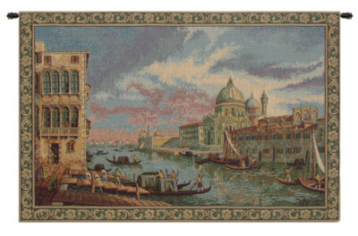 Venezia Vintage Italian Tapestry Wall Art Hanging For Home Decor New 12x19 inch