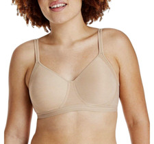 HANES X-TEMP WIRELESS CONVERTIBLE COOLING MESH T-SHIRT BRA NUDE XL MSRP 36.00