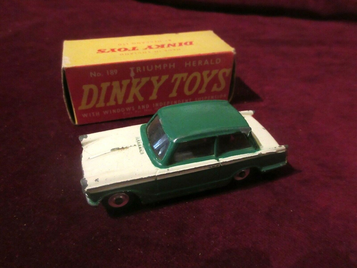 AMAZING VINTAGE DINKY TOYS N. 189 -TRIUMPH HERALD - BOXED | eBay