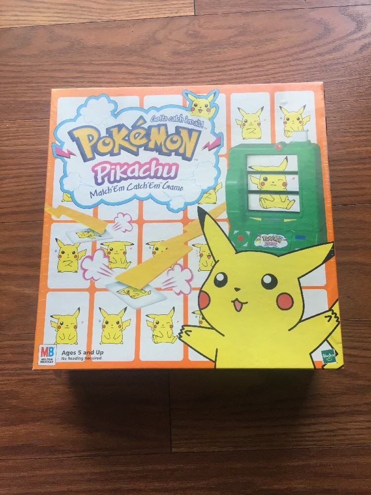 VINTAGE HASBRO POKEMON PIKACHU MATCHEM CATCHEM MATCH ALL GAME SEALED VINTAGE HASBRO POKEMON PIKACHU MATCHEM CATCHEM MATCH ALL GAME SEALED