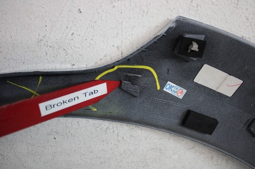 2021 2022 HYUNDAI KONA N-LINE RIGHT SIDE FRONT WHEEL OPENING MOLDING OEM - Picture 7 of 10
