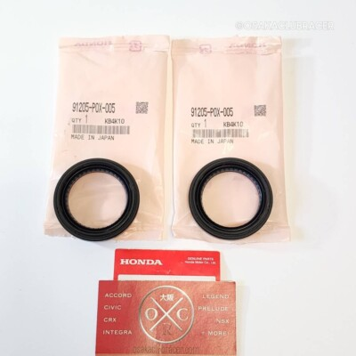 #ad #ad Genuine OEM Honda Acura Axle Seal Set Of 2 Oil Gasket 40x56x9 91205 P0X 005 New $27.77