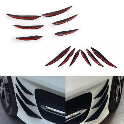 6PCS Universal Auto Frontsto?stange K?rper Flossen Spoiler Canards Refit