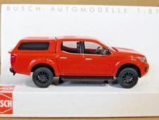 Busch 53707  1/87 HO 2015  Nissan Frontier  (Navara) w/ Cargo Cover Red NIB