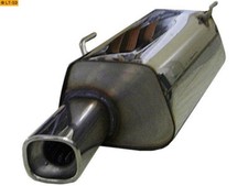FOX Sportauspuff Endschalldämpfer Peugeot 206 Limo CC 1.6 16V 1x88x79mm Absorber