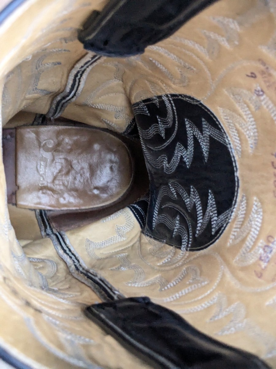 Bottes homme à bout droit en cuir et cuir ciré marron