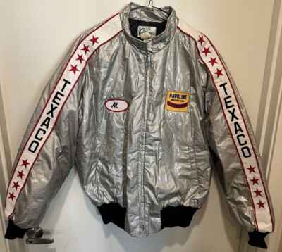 Vintage Texaco Havoline Jacket Mens XL By California 1980s Satin Rare