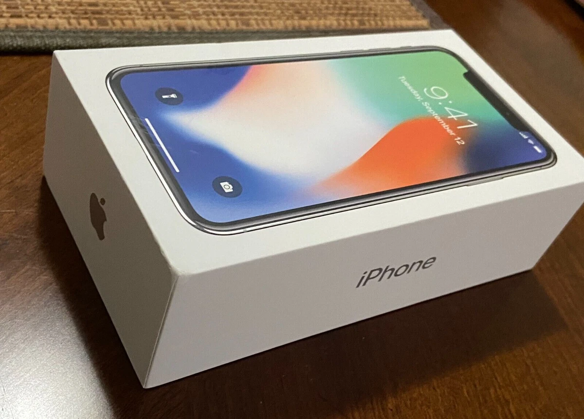 Apple IPhone X 256 Gb Silver Original Empty box only