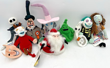  9 NIGHTMARE BEFORE CHRISTMAS BEAN BAG PLUSH NWT JACK SALLY SHOCK BARREL OOGIE