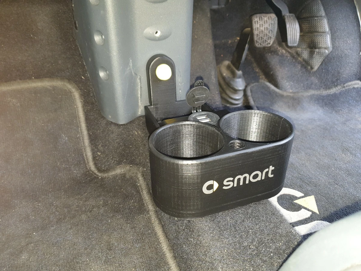 SMART CAR 450 FORTWO DOUBLE CUPHOLDER + 2 USB SOCKETS £40 FREE p&p  Getränkehalte