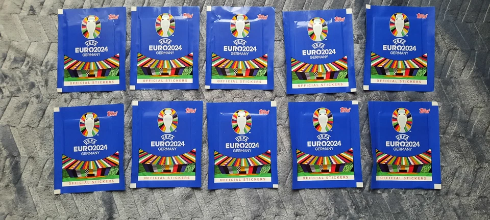 TOPPS UEFA EURO 2024 GERMANY - LOT 10 POCHETTES - - Photo 1/1