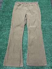 Vintage 70's Mr. Leggs Corduroy Pants - 32x29 - Khaki Tan Cords Talon 42