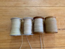Yarn LOT 4qty Wooden Spool w/ Paternayan 100 Virgin Wool Tapestry