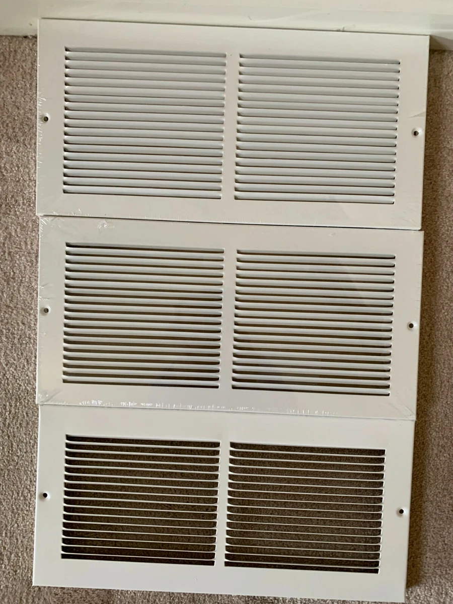 3 wall vents cold air return 14u0026#034; x 6u0026#034; duct opening-White color |  eBay