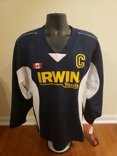 Hockey Kamazu Flexx Ice Irwin Tools #1 Blue / White Jersey Adult Size M NWT