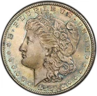 Morgan Silver Dollar 1880-S PCGS MS-65 Gold Shield! Amazing Rainbow Toning!