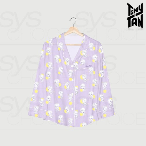 BTS TinyTAN Official Authentic Goods gepunkteter Pyjama + Sendungsnummer - Bild 3 von 5