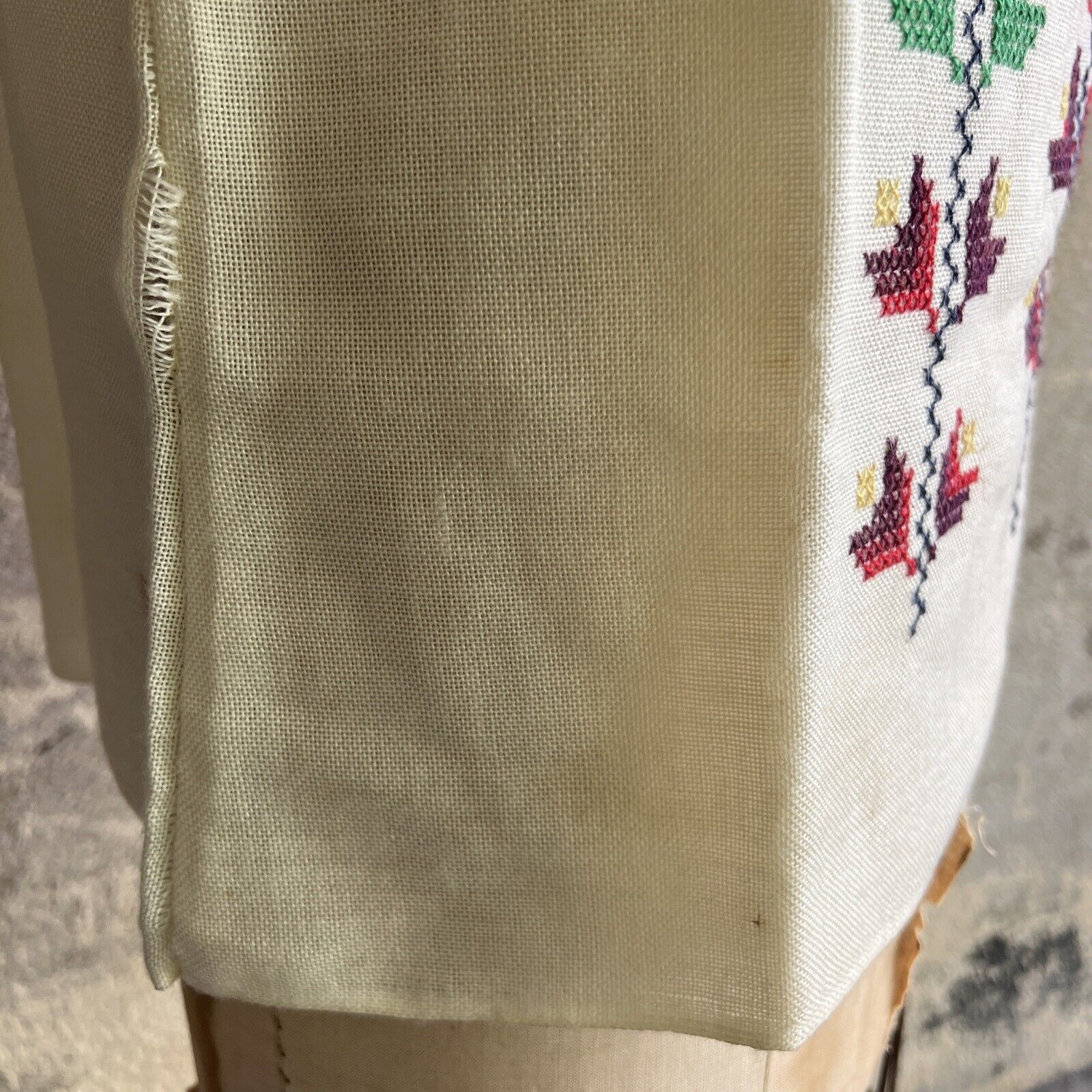 Vintage 1930s 1940s Peasant Blouse Hand Embroider… - image 10