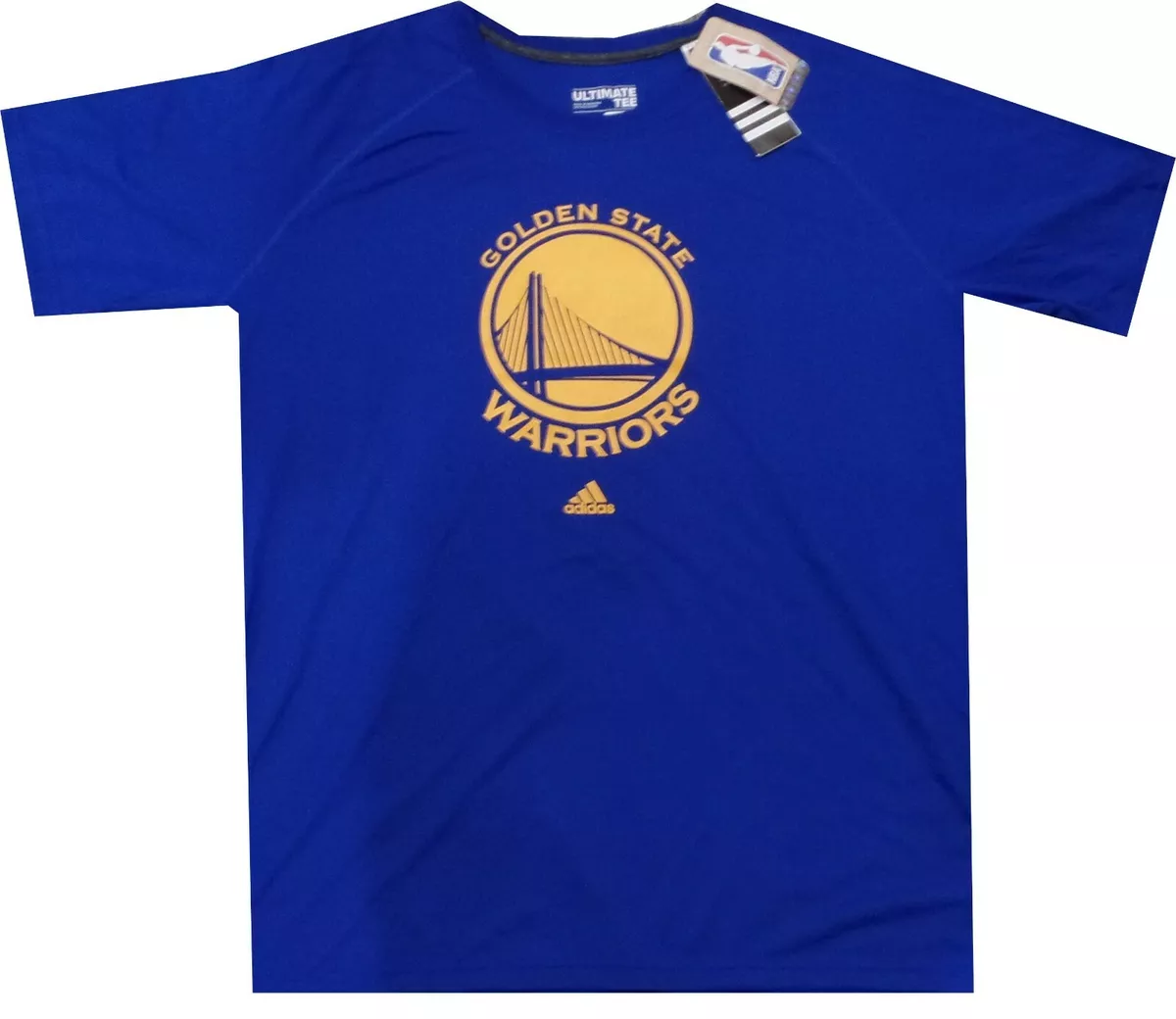 Golden State Warriors Adidas Ultimate Climalite Slim Fit Performance Shirt  BLUE