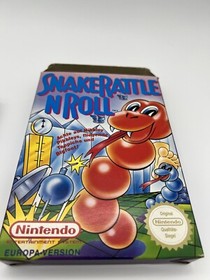 ‼️NINTENDO NES SNAKE RATTLE N ROLL-KAUFBELEG-OVP-CIB-Komplett-SAMMLER Zustand‼️ 