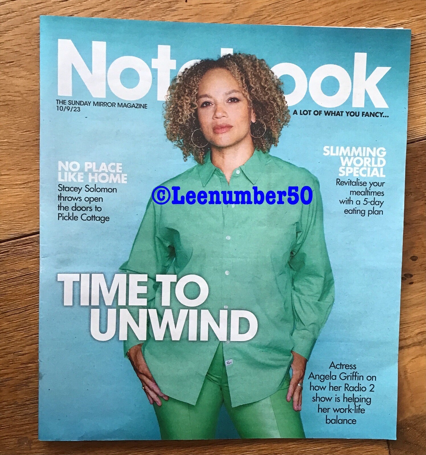 Notebook Magazine Angela Griffin 13/9/23 New Stacey Solomon Lacey Turner-image