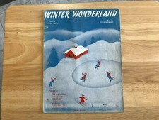 Vintage 1934 Sheet Music "Winter Wonderland" By Dick Smith Felix Bernard