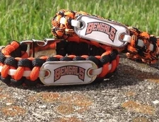 Cincinnati Bengals Paracord Bracelet w/ NFL Dog Tag and Metal Buckle. AWESOME!!!