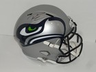 RUSSELL WILSON SIGNED SEATTLE SEAHAWKS FULL-SIZE REPLICA AMP HELMET RARE JSA COA — photo 2