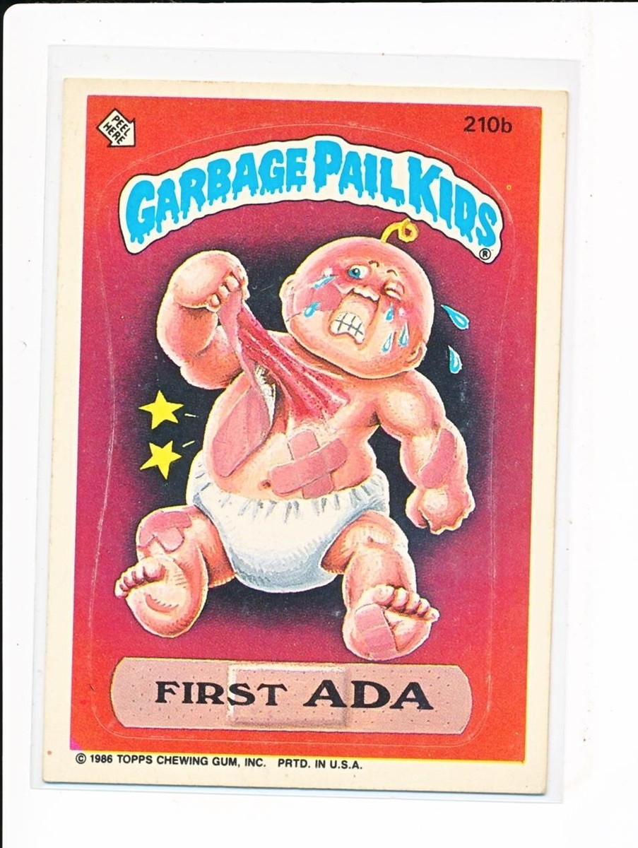 1986 garbage pail kid cards rare Kids Garbage Pail Kids were popular