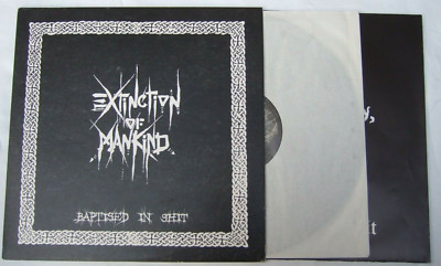 EXTINCTION OF MANKIND baptised in shit LP Top Mint 1996 Skuld EOM misery system