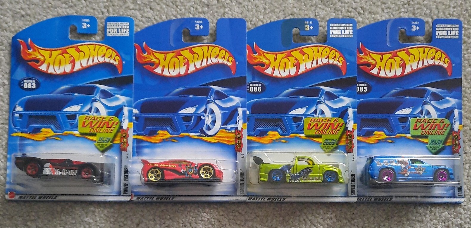 2001 Hot Wheels Yu Gi Oh! Set. Complete 4 car set. NIB unopened eBay