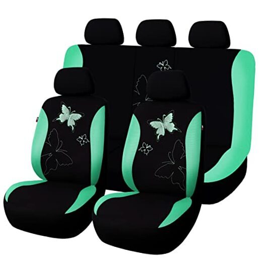 Butterfly car seat Covers ful Set Fashion Full set -- Lace Mint Green