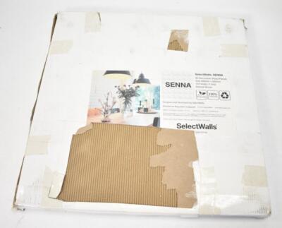 SelectWalls Senna 3D Decorative Wood Panels 10 Pack 500mm x 500mm Natural Brown