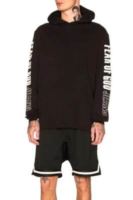 Fear of God Jeans 2017 Fifth Collection Black Longsleeve Hoodie