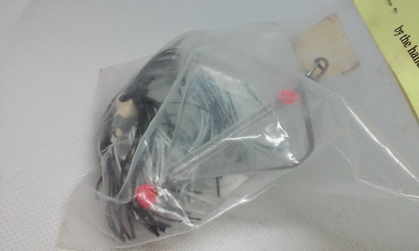 Vintage Lucky Lures Buzzbait White/Black 1/4oz Topwater Buzz Bait Fishing Lure - Image 6