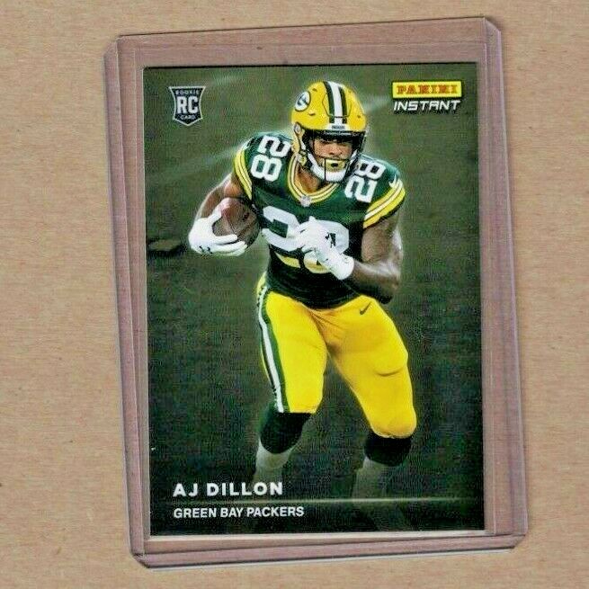 2020 Panini Instant Rookie Spotlight A.J. Dillon Green Bay Packers RC PR 1155