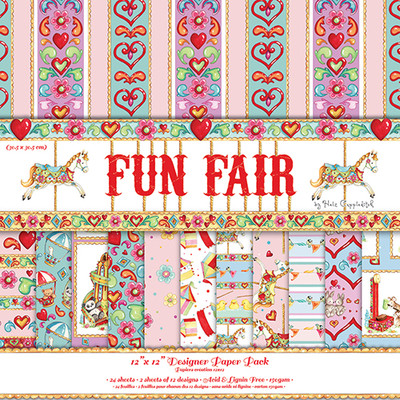 Paket Kirmes von Helz Cuppleditch 12 x12  Papierpaket ideal zum Basteln