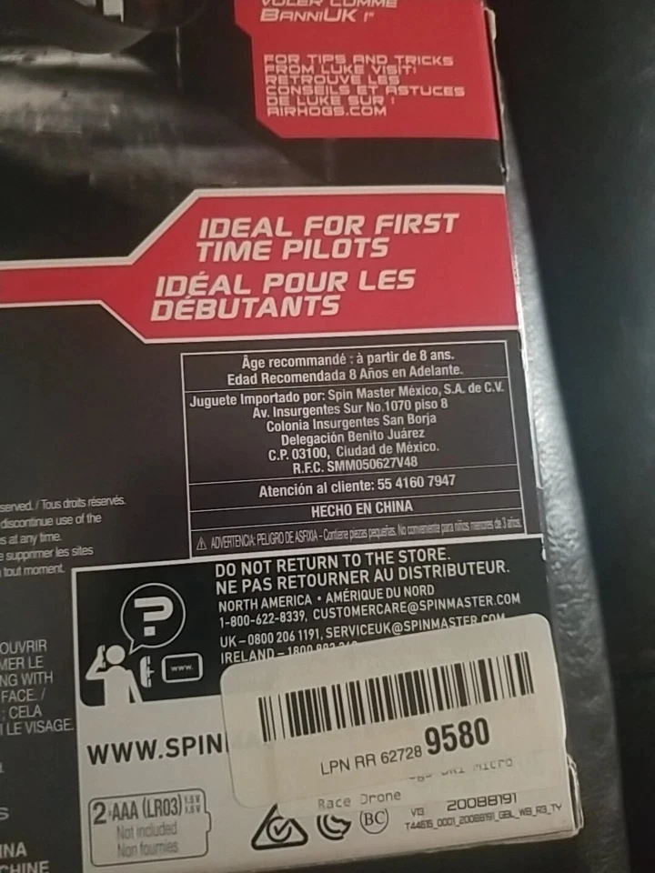 AirHogs DR1 Micro Race Drone Mini Indoor Racing Luke Bannister Edition  - Image 4 of 4