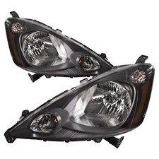 Fits 09-14 Honda Fit Base/Dx/Lx Models Headlights Headlamps Left+Right Pair Set