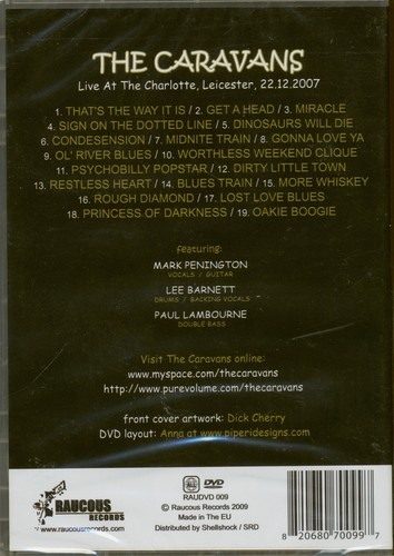 The Caravans - Live At The Charlotte 2007 - Get A Head (0) - Revival Rock & R... - Picture 2 of 2