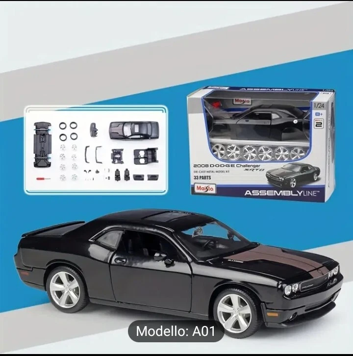 Modellino DODGE Maisto in Ferro scala 1: 24 Nero - Immagine 4 di 4