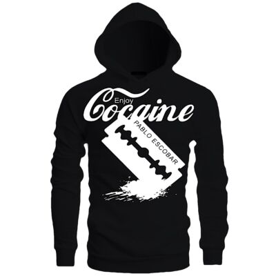 Enjoy Cocaine Pablo Escobar Hoodie Blade Money Power Assorted Colors Adult S-5XL