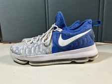 Nike Men Size 8 Kevin Durant KD 9 IX Game Royal White Sneaker Shoes 843392-411