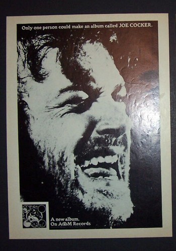 Joe Cocker Self Titled Album (Something to Say) 1973 Small Poster Type Ad Advert