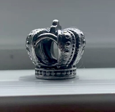 Authentic Pandora silver 925 #790930 Royal Crown slide charm Bead | eBay
