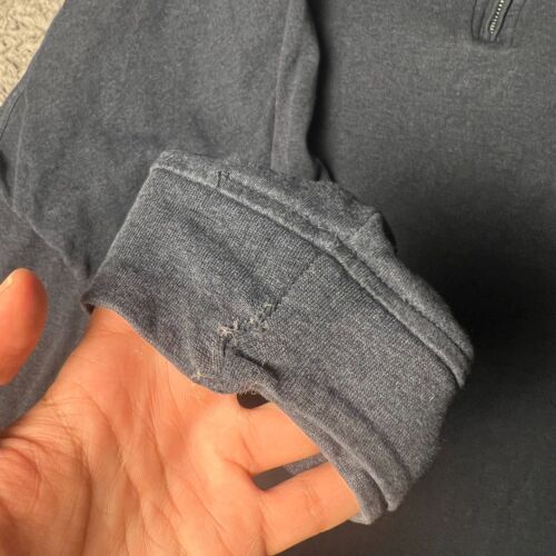 Peter Millar Sweater Mens 2XL Blue Crown Comfort Interlock 1/4 Zip Pullover - Picture 5 of 14